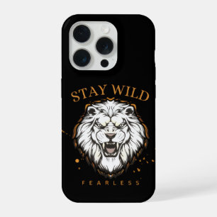 Stay Wild Fearless Lion Phone Case Aesthetic Bol