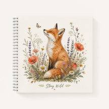 Stay Wild Fox Wildflower Woodland Fox