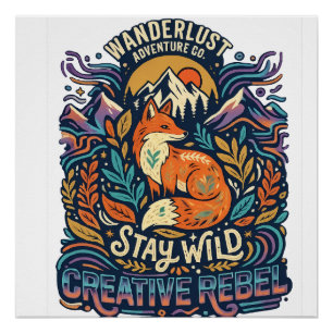 Stay Wild – Free Spirit for Adventurous Souls Poster