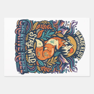 Stay Wild – Free Spirit for Adventurous Souls Wrapping Paper Sheet