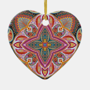 Stay Wild gypsy child boho Ceramic Tree Decoration