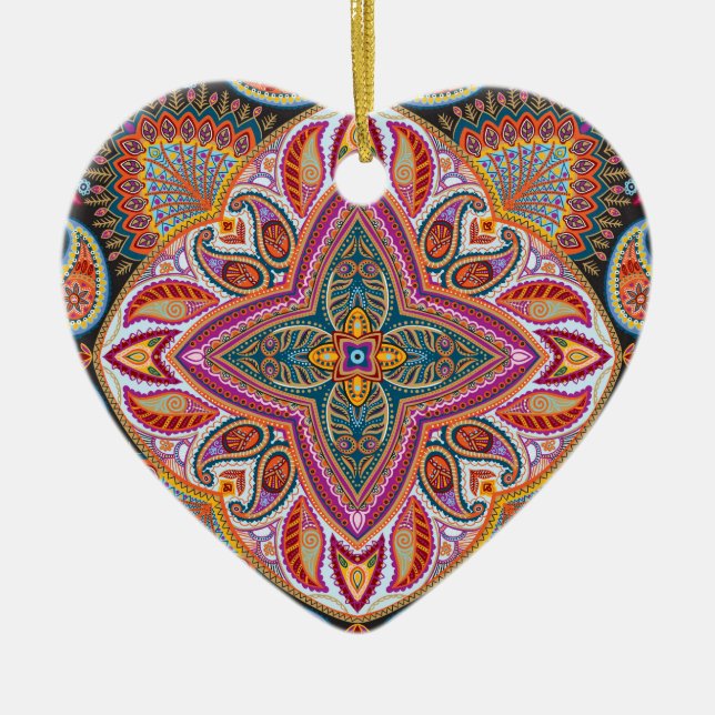 Stay Wild gypsy child boho Ceramic Tree Decoration (Front)