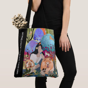 STAY WILD GYPSY CHILD - CHOW tote/crossbody bag