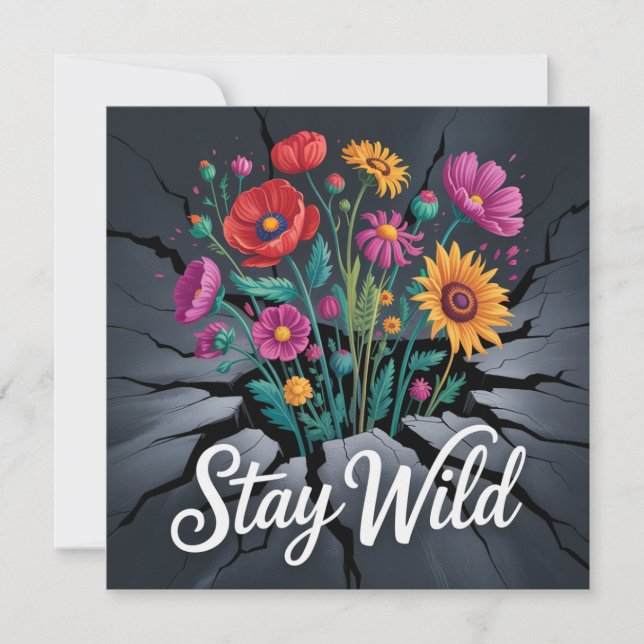 Stay Wild Holiday Card (Front)