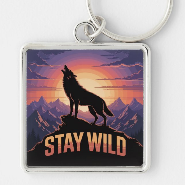 Stay Wild Key Ring (Front)
