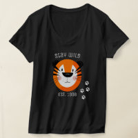Stay wild l Est 1998 l Adorable tiger print women 