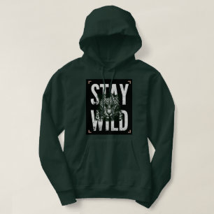 Stay Wild Leopard Face T-Shirt Design Hoodie