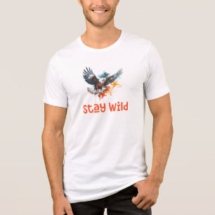 Stay Wild, Majestic Eagle Tri-Blend Shirt