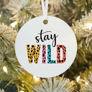 Stay Wild Metal Tree Decoration