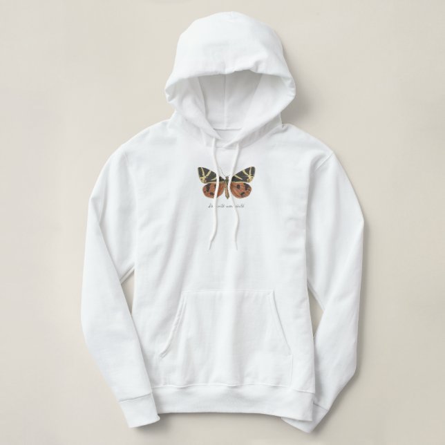 Stay Wild Moon Child Aesthetic Butterfly Boho Hoodie (Design Front)