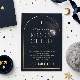 Stay Wild Moon Child Birthday Invitation