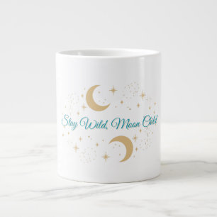 Stay Wild Moon Child – Celestial Minimal Art 2026 Large Coffee Mug