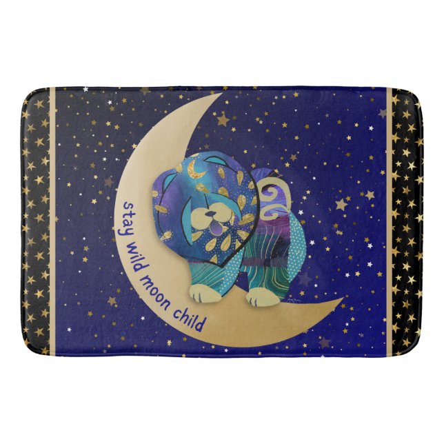 STAY WILD MOON CHILD Chow crate - bath mat (Front)