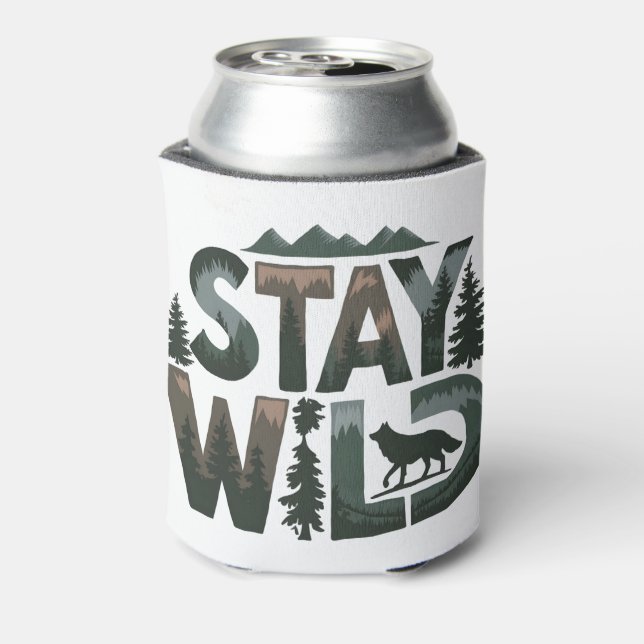 Stay Wild - Nature-Inspired Design Can Cooler (Can Back)