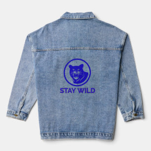 Stay Wild Panther Denim Jacket