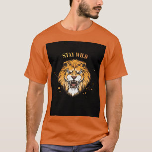 Stay wild quote t shirt 