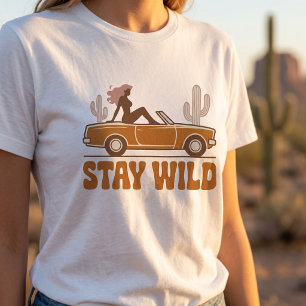 Stay Wild Retro Car Women’s Graphic Tee