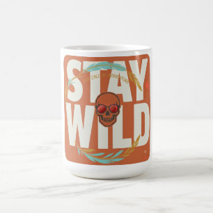 Stay Wild Skull Long Sleeve Shirt Coffee Mug