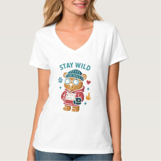 Stay wild teddy Bear  T-Shirt