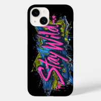 "Stay Wild" - Vibrant Graffiti-Style Text Design
