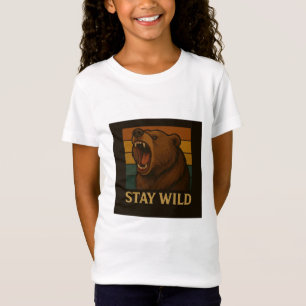 Stay Wild Vintage Animal Graphic for Nature Lover T-Shirt