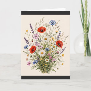 Stay Wild Vintage Wild Herbs Botanical Design Card