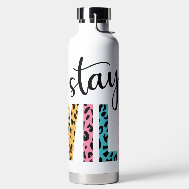 Stay Wild Water Bottle (Left)