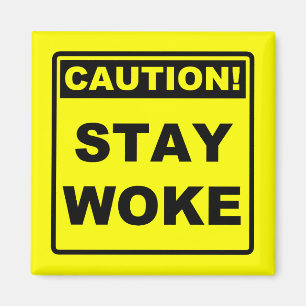 Stay Woke Meme Fridge Magnet