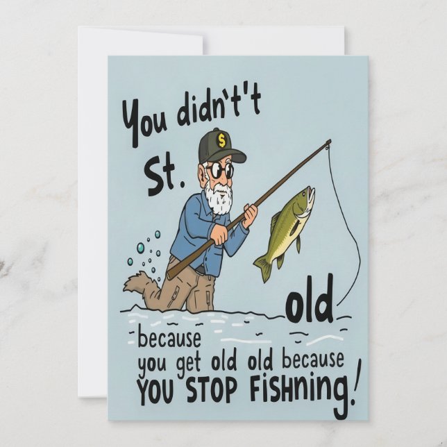 Stay Young at Heart Invitation (Front)