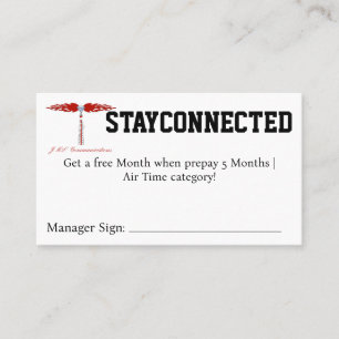 STAYCONNECTED Coupon Business Card