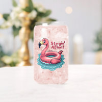 Stayin’ Afloat Funny Flamingo Pool Float Retro