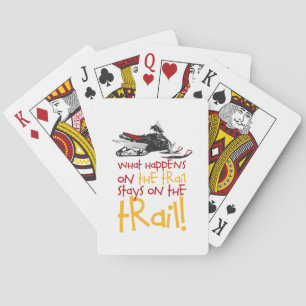 Stays On The Trail Playing Cards
