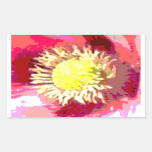 STBX Floral Decoration for Gift, Greetings, Craft Rectangular Sticker