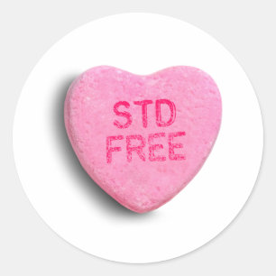 STD FREE CLASSIC ROUND STICKER