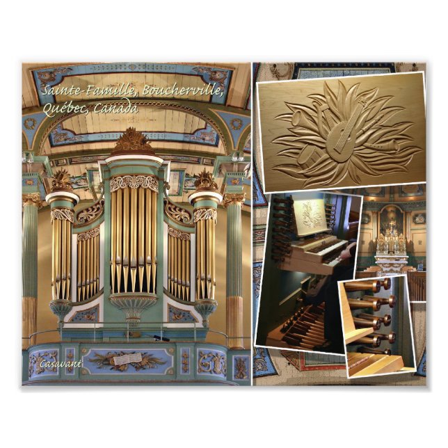 Ste Famille Church, Boucherville, Québec montage Photo Print (Front)