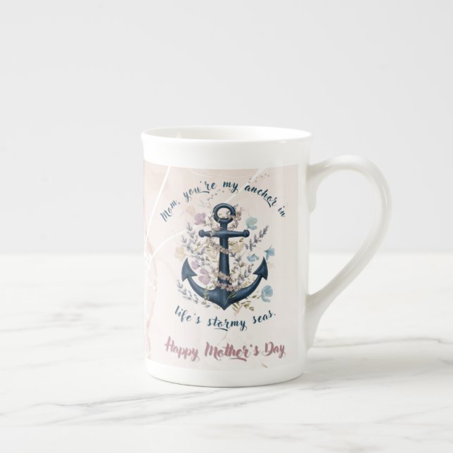 Steadfast Anchor - Mother's Day  Bone China Mug (Right)