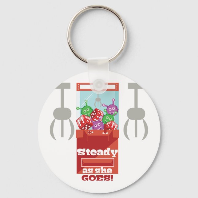 Steady As She Goes Key Ring (Front)
