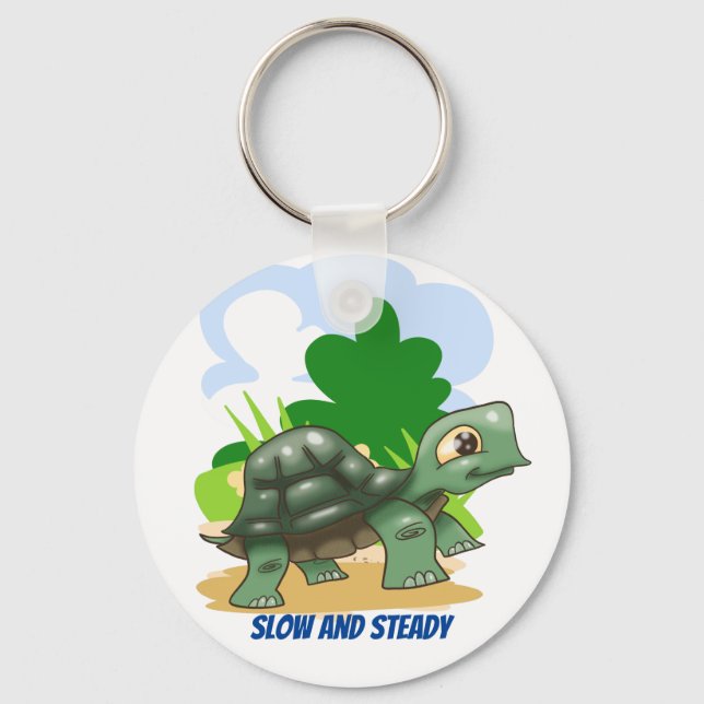 Steady Cartoon Turtle Key Ring (Front)