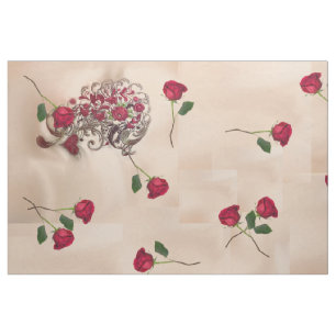 Steady Threads Modern Vintage Rose & Calligraphy Fabric