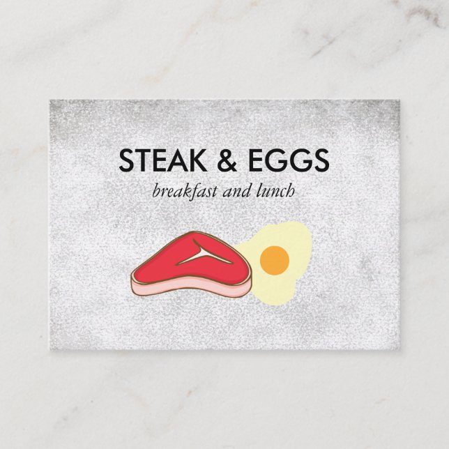 Steak and Eggs Business Card (Front)
