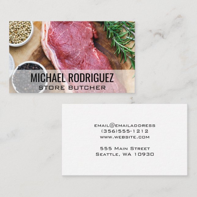 Steak and Spices Business Card (Front/Back)