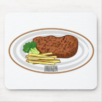 Steak cartoon illustration