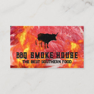 Steak Cut   Flames Business Card