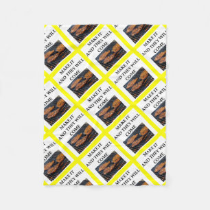 steak fleece blanket