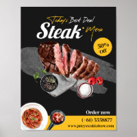 Steak Food Watercolor