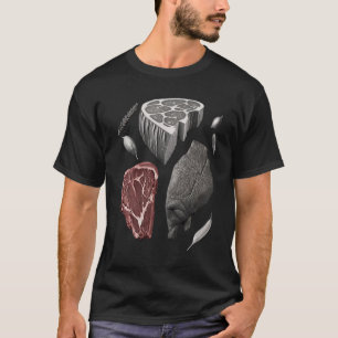 Steak Grilling Father Grayscale Griller Steak 3 T-Shirt