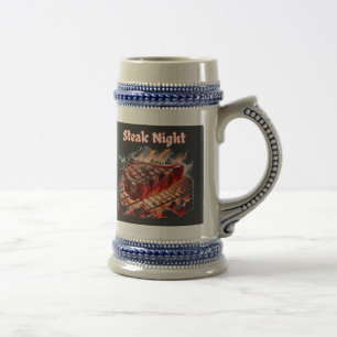 Steak Night and Beer Beer Stein
