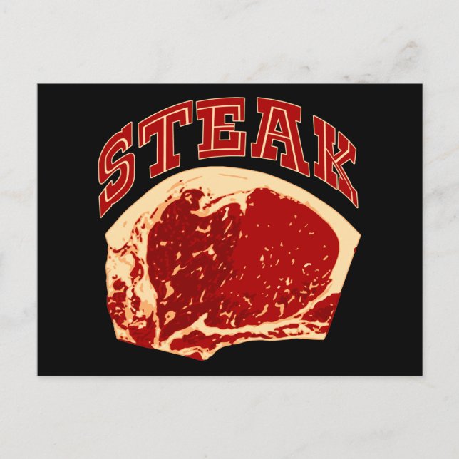 Steak Postcard (Front)
