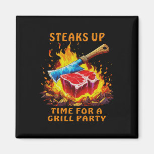 Steak Rbecue Party Funny Sayings For Men And Chef Magnet