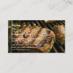 Steaks Food Dinner Grilling Business Card